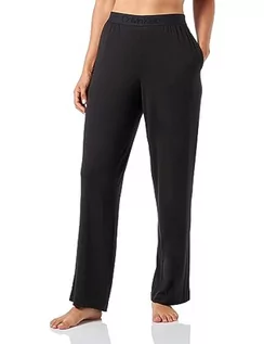 Spodnie damskie - Calvin Klein Damskie spodnie do spania, Czarny, XL - grafika 1