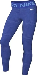 Nike Spodnie damskie W Np Df Mr 7/8 Tight AOP, Hyper Royal/University Blue/White, FN4154-405, L - Spodnie rowerowe - miniaturka - grafika 1
