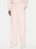 Spodnie sportowe damskie - Calvin Klein Jeans Spodnie dresowe LV047C249G Różowy Regular Fit - miniaturka - grafika 1