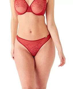 Gossard Damskie błyszczące stringi koronkowe bielizna, malinowy róż, S, Raspbery Blush, S - Majtki damskie - miniaturka - grafika 1