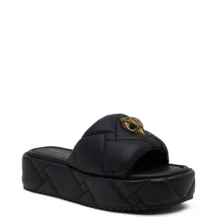 Kurt Geiger Satynowe klapki KENSINGTON PUFF - Klapki i japonki damskie - miniaturka - grafika 1