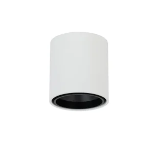 OxyLED Lampa sufitowa LAPILO TUBE RO biało-czarna 458256 - Lampy sufitowe - miniaturka - grafika 1
