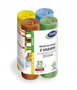 Stella Zestaw Worków z uszami do segregacji 35L x4 - Worki na śmieci - miniaturka - grafika 4