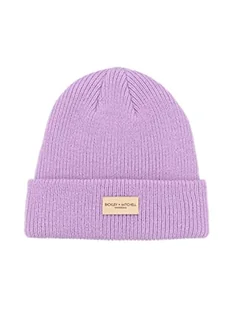 BICKLEY + MITCHELL Damska czapka beanie z kolorowymi żeberkami, fioletowy, jeden rozmiar - Czapki damskie - miniaturka - grafika 1