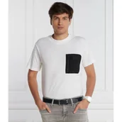 Koszulki męskie - Calvin Klein Jeans T-shirt MIX MEDIA | Regular Fit - miniaturka - grafika 1