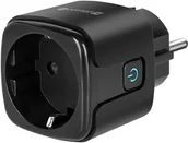 Gniazdka elektryczne - Gniazdo WiFi KrugerMatz Connect P4 Czarne Tuya - miniaturka - grafika 1