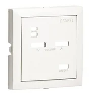 Sterowniki i przekaźniki - EFAPEL AQUARELLA ELEMENT CENTRALNY DO STEROWNIKA DŹWIĘKU MONO LODOWY 90700 TGE - miniaturka - grafika 1