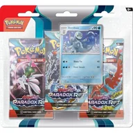 Czasopisma - Pokemon TCG: 04 Scarlet and Violet Paradox Rift Three Booster Blister Mix - miniaturka - grafika 1