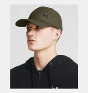 Czapki i chusty sportowe męskie - Czapka męska UA ArmourVent Stretch Fit 1383438-390 Khaki L/XL - miniaturka - grafika 1