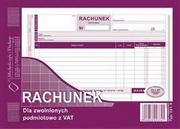 Michalczyk&Prokop RACHUNEK A5 DLA ZWOLNIONYCH PODMIOTOWO Z VAT 80 kartek 1+1 231-3 MiP