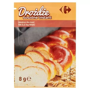 Carrefour Drożdże suszone instant 8 g - Proszki do pieczenia, drożdże - miniaturka - grafika 1