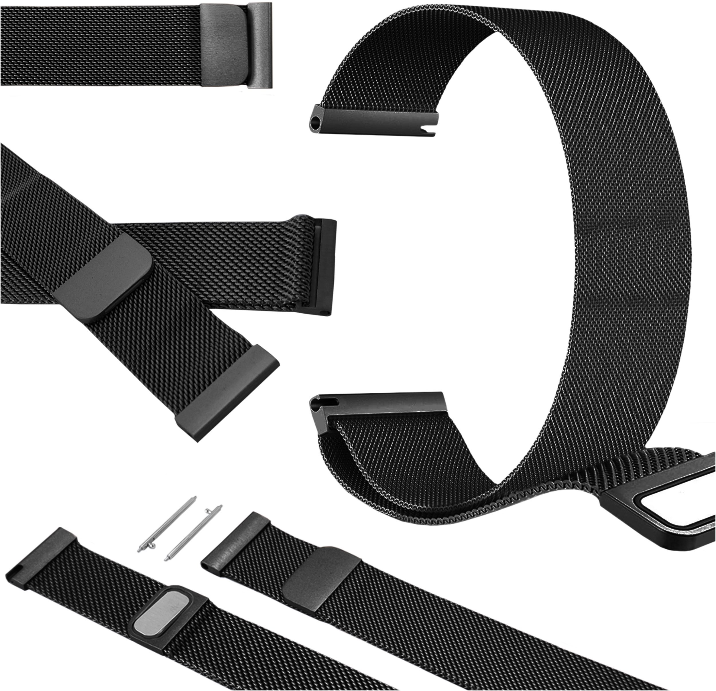 ChronSmarta Pasek ChronSmarta do zegarka Garmin Vivoactive 3 5 Music GPS Vivomove HR Style Luxe Move Czarny