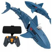 Zabawki zdalnie sterowane - Zdalnie Sterowany Rekin Z Kamerą Wifi Podgląd Na Żywo Dla Dzieci + Pilot - miniaturka - grafika 1