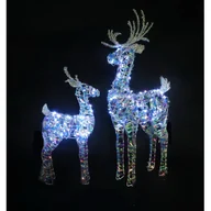 Ozdoby bożonarodzeniowe - Renifer stojący 35 LED ciepły biały 35 cm - miniaturka - grafika 1