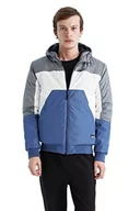 Kurtki męskie - DeFacto kurtka męska, szary, XXL - miniaturka - grafika 1