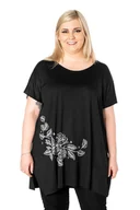 Bluzki damskie - Duża Długa Bluzka Damska Tunika Oversize KD18-1 - miniaturka - grafika 1