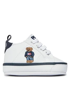 Polo Ralph Lauren Sneakersy RL100690 Biały - Buty dla chłopców - miniaturka - grafika 1