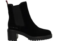 Botki damskie - Tommy Hilfiger Botki FW0FW06619 36 Outdoor Chelsea Mid Heel - miniaturka - grafika 1
