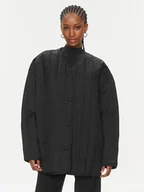 Kurtki damskie - Calvin Klein Kurtka przejściowa Vertical K20K206766 Czarny Oversize - miniaturka - grafika 1