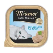 Mokra karma dla kotów - Miamor Milde Mahlzeit. Czysty drób z łososiem 32x100 g - miniaturka - grafika 1