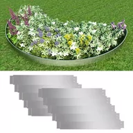 Ogrodzenia - vidaXL Metalowe ograniczniki ogrodowe 100 x 15 cm (10 szt) - miniaturka - grafika 1