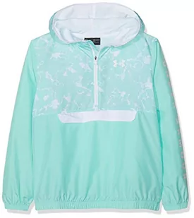 Under Armour uniseks dzieci pakowalna kurtka z zamkiem błyskawicznym 1/2 rozgrzewana góra Neo Turquoise/White L - Kurtki i płaszcze dla chłopców - miniaturka - grafika 1