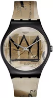 Zegarki męskie - Zegarek Swatch SUOZ355 UNTITLED BY JEAN-MICHEL BASQUIAT - miniaturka - grafika 1