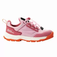 Buty trekkingowe dziecięce - Dziecięce buty trekkingowe Jack Wolfskin CYROX TEXAPORE LOW K soft pink - 30 - miniaturka - grafika 1