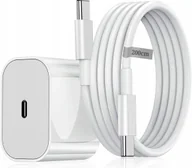 Ładowarki do telefonów - SZYBKA ŁADOWARKA SIECIOWA ZASILACZ PD 20W + KABEL USB-C-DO USB-C PD 150cm - miniaturka - grafika 1