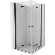 Kabiny prysznicowe - Mexen Mist-F Duo kabina prysznicowa składana 85 x 85 cm, transparent, czarna - 8A6-085L-085P-70-00 - miniaturka - grafika 1