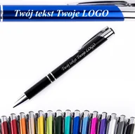 Długopisy - D��ugopis automatyczny z niebieskim wk��adem. 14 kolor��w + grawer. Prezent dla uczni��w. - miniaturka - grafika 1