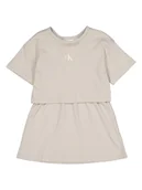 Sukienki - Calvin Klein Sukienka w kolorze beżowym - miniaturka - grafika 1