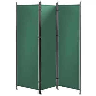 3-panelowy składany parawan pokojowy 160 x 170 cm zielony NARNI - Parawany - miniaturka - grafika 1