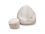 Fotele i pufy dla dzieci - Pufa sako XXXL worek + gratis hill beżowa - miniaturka - grafika 1