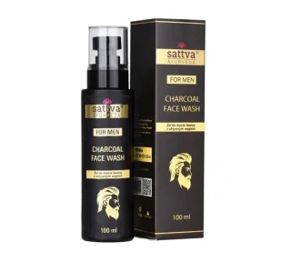 Sattva Ayurveda For Men żel do mycia twarzy z aktywnym węglem 100 ml - Żele do mycia twarzy Sattva Ayurveda For Men żel do mycia twarzy z aktywnym węglem 100 ml - Żele do mycia twarzy - miniaturka - grafika 1