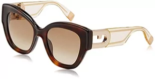 Furla Unisex SFU596V okulary przeciwsłoneczne, brązowe, 52, brązowy, 52 - Okulary przeciwsłoneczne - miniaturka - grafika 1