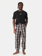Piżamy męskie - BOSS Piżama Easy Long 50535875 Czarny Loose Fit - miniaturka - grafika 1