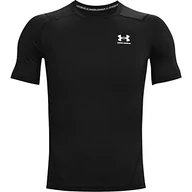 Koszulki męskie - Under Armour Under Armour Męska koszulka Heatgear Armour Compression czarny Black/White (001) M 1361518-001-Medium - miniaturka - grafika 1