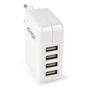 Ładowarki do telefonów - Energenie Ładowarka sieciowa do smartfona EG-U4AC-02 Biały - miniaturka - grafika 1