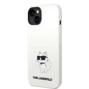 Karl Lagerfeld KLHMP14MSNCHBCH iPhone 14 Plus 6,7" hardcase biały/white Silicone Choupette MagSafe - Etui i futerały do telefonów - miniaturka - grafika 2