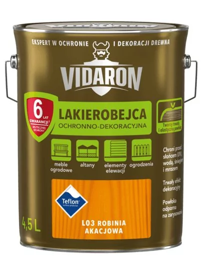 Vidaron LAKIEROBEJCA- do drewna, robinia akacjowa L03, 4.5 l