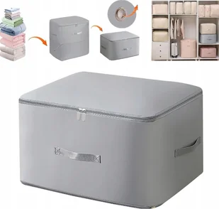 Składany Organizer Samokompresujący Pudełko na Ubrania 50x40x34 cm - Akcesoria podróżnicze - miniaturka - grafika 1