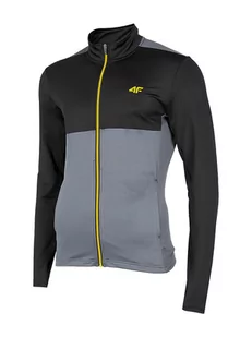 4F Bluza funkcyjna w kolorze czarno-szaro-żółtym - Kurtki i kamizelki sportowe męskie - miniaturka - grafika 1