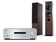 Zestawy stereo - Yamaha A-S201 (srebrny) + Tesi 5 (mokka) - miniaturka - grafika 1