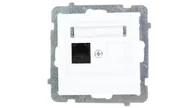 Gniazdka elektryczne - LEDart komputerowe pojedyncze RJ45 kat.5e, bez ramki - Ospel As GPK-1G/K/m/00, kolor biały - miniaturka - grafika 1