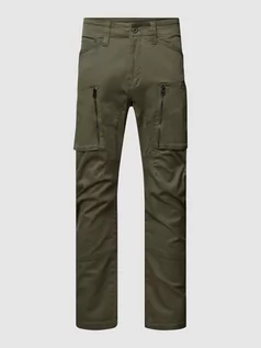 Spodnie męskie - Spodnie cargo z nakładanymi kieszeniami - grafika 1