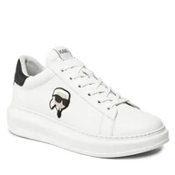 Sneakersy męskie - Sneakersy KARL LAGERFELD KL52530N Biały - miniaturka - grafika 1