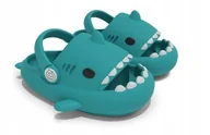 Kapcie damskie - KLAPKI REKINY SANDAŁY DZIECIĘCE KAPCIE SHARK MORSKIE 23-24 - miniaturka - grafika 1