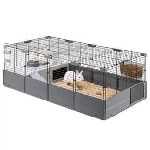 Ferplast Multipla Maxi, klatka dla małych zwierząt - Szara (dł. x szer. x wys.): 142,5 x 72 x 50 cm - Klatki dla gryzoni - miniaturka - grafika 1