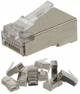 Neku Wtyki końcówki RJ45 Ftp 5e drut ekran 10szt - Wtyczki i adaptery - miniaturka - grafika 1